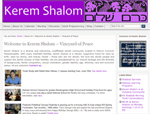 Tablet Screenshot of keremshalom.org